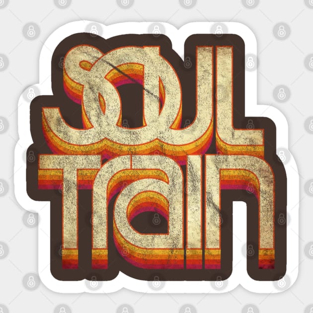 Soul Train \\ Vintage Sticker by tioooo